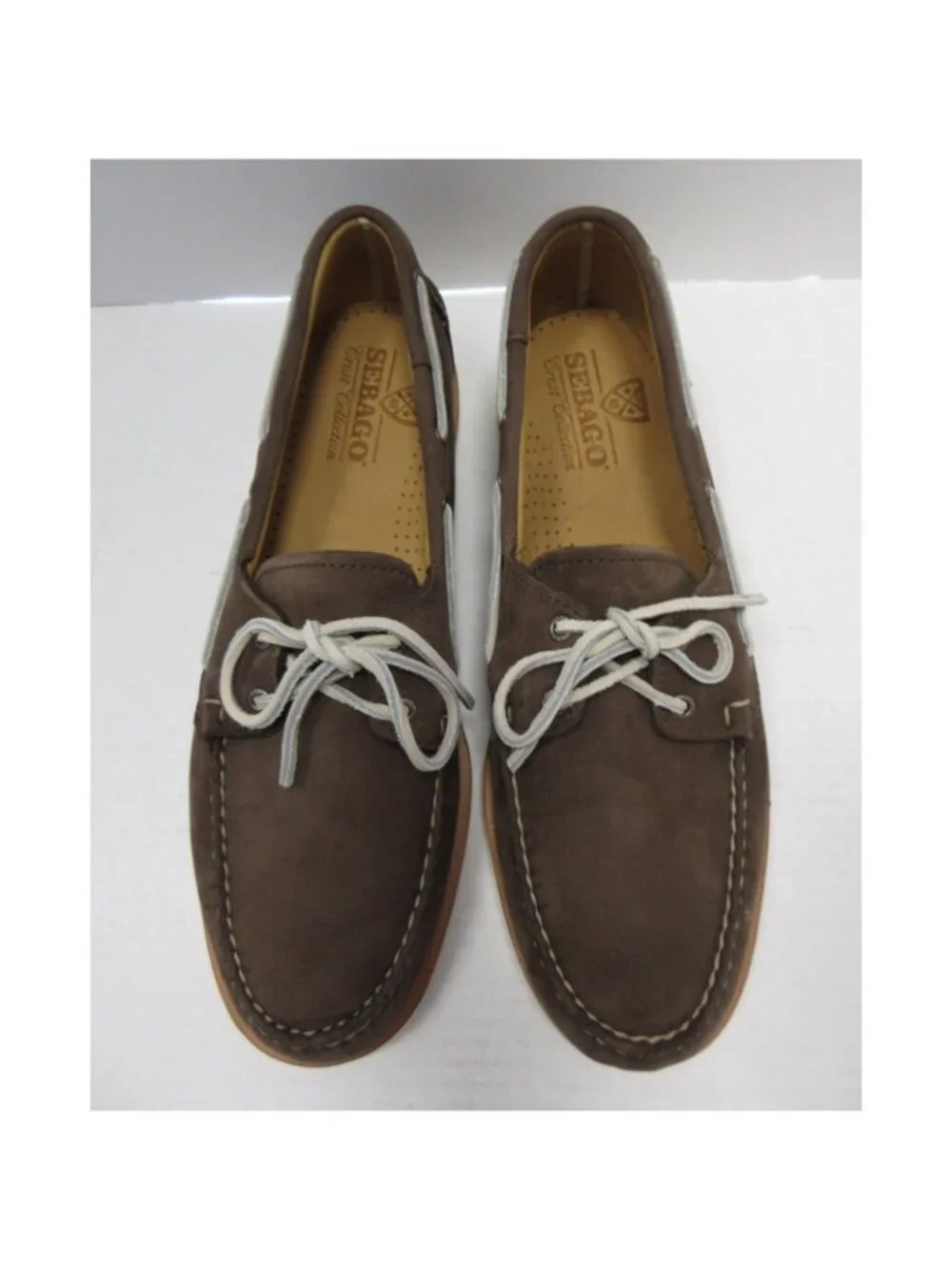 Sebago Boat Shoes 11.5 M Crest Docksides Nubuck Leather Moccasin NEW